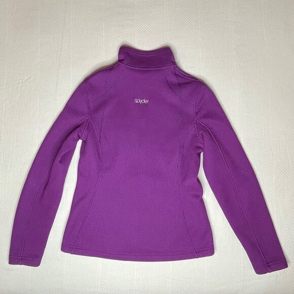 Spyder Purple Full-Zip Sweater Jacket – Size Medium - Picture 3 of 7